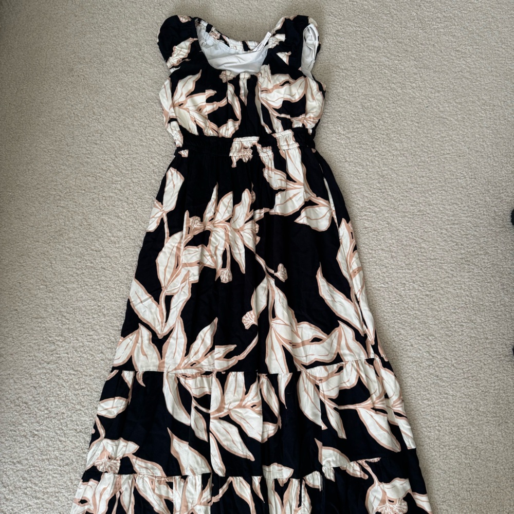 Soma Black and White A-Line Maxi Dress